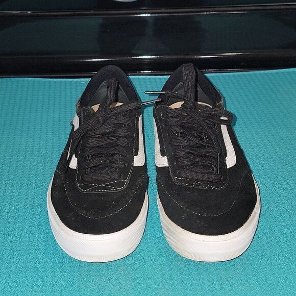 Vans Ultracush Pro Low Black Suede Sneaker Skater Mens Shoes Sz 7 ~ Free Sticker - Picture 4 of 6